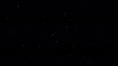 Abstract White Specks on Black Background Texture