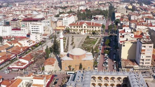 Vue aérienne de la mosquée et de la ville 8