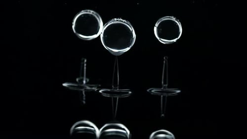 Acrylic sphere and water, Slow Motion