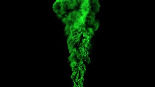 Colorful Green Smoke