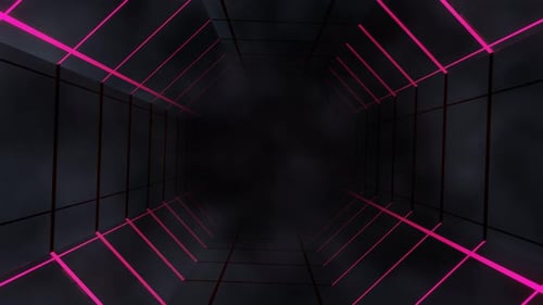 A Mystical Tunnel of Flashing Lines