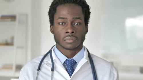 Close Up Portrait of a Doctor in Office