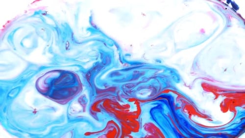 Abstract Mix Of Paint Milk