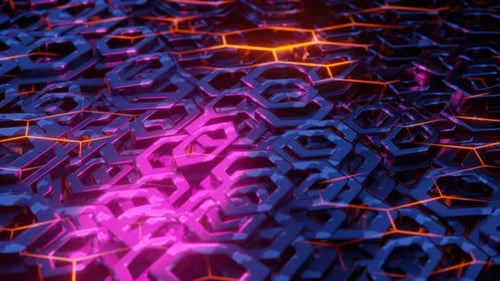 Wave Motion of Hexagonal Shape
