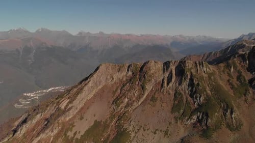 Aerial View of Top of Mountain