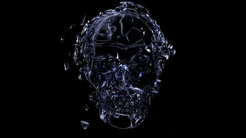 Glass Skull Explosion