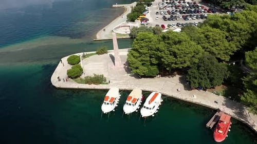 Boats in the Marina in Kotor