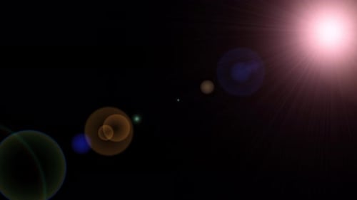 Abstract Background with Animated Light Leaks and Lens Flares