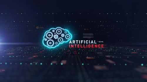 Digitaler Raum Cyber Gehirn Hintergrund Wort Ai