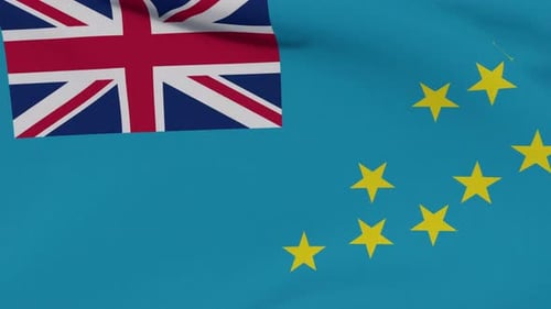 Flag Tuvalu Patriotism National Freedom Seamless Loop
