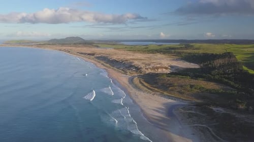 New Zealand coastline from the air