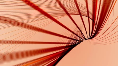 Abstract Geometric Lines Tunnel Background Animation