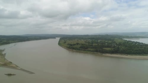 River in Farmlands. Philippines, Luzon