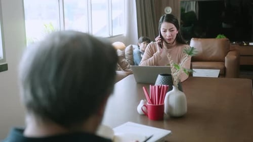 new normal working remote from home concept