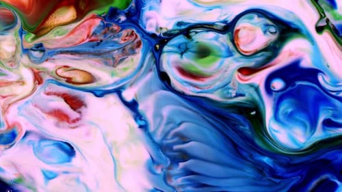 Abstract Colorful Paint Spread