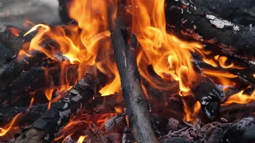 Feuer-Zeitlupe