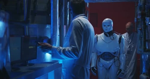 Wissenschaftler testen humanoiden Roboter