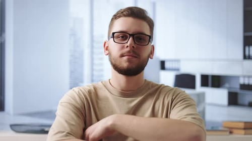 Portrait of Smiling Office Worker