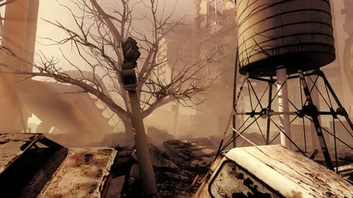 Street Of The Destroyed City