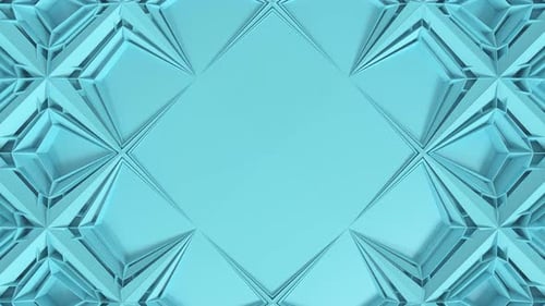 Abstrakte geometrische 3D-Kaleidoskop-Transformation