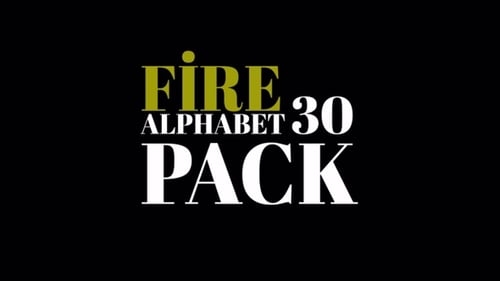 Animated Fire Alphabet Letters and Numbers Reveal Pack