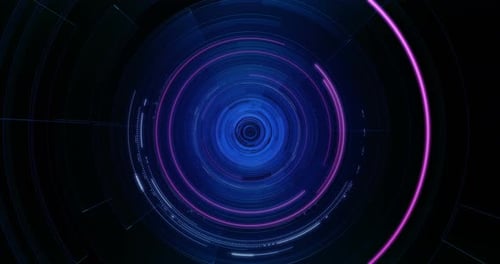 4K Loop Futuristischer technologischer abstrakter bewegter Grafikhintergrund.