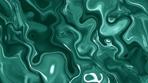 Dynamic Green Fluid Swirl Abstract Motion Background