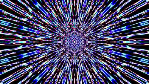 Abstrakte 3D-Linien in einer Mehrfarbe