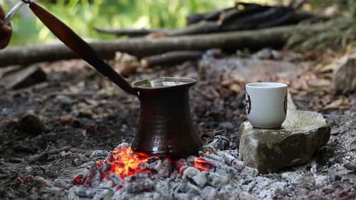 Traditional Process Boil Turkish Coffee