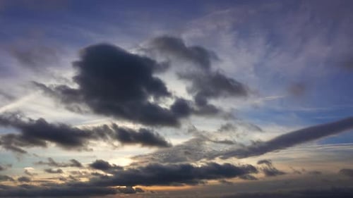 Timelapse avec magnifique coucher de soleil
