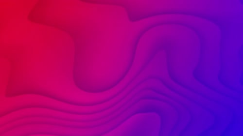 Glatter Hintergrund in blauer und roter Farbe. 4k Motion