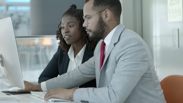 Business People Using Desktop Computer, Business, Corporate Stock ...