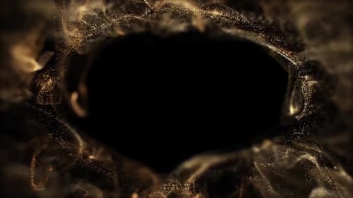 Moldura de partículas de ouro