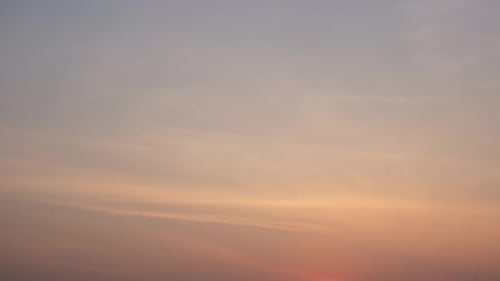 Beautiful Time Lapse of Clouds at Sunset