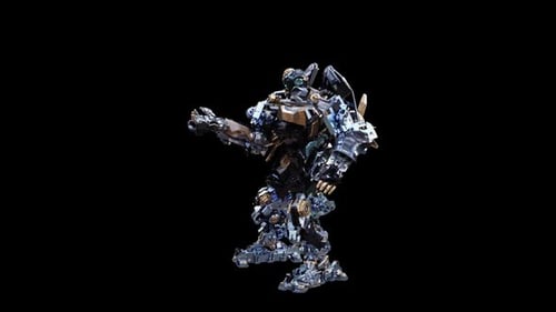 Futuristic 3D Robot Performing Hand Gestures