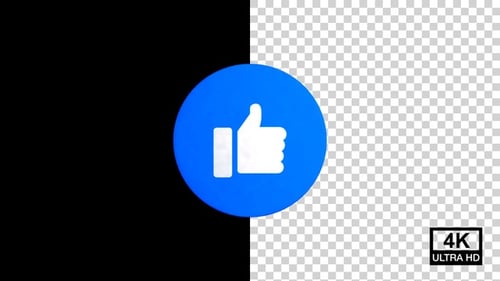 Social Media Like Button Shatter Outro Animation
