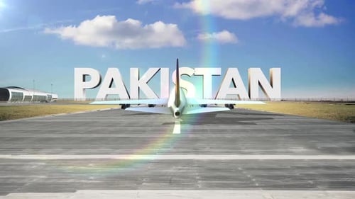 Commercial Airplane Landing Country Pakistan