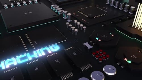 hackear o cabeçalho no fundo de um chip com muitos processos.