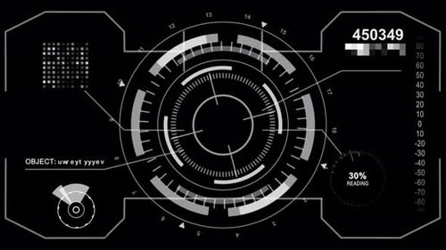 Fondo de la interfaz HUD de tecnología