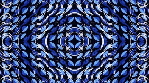Chaotic Pulsation of a Pattern of Abstract Squares