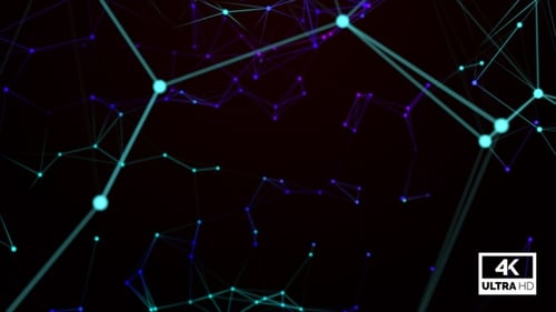 Colored Modern Plexus Background Looped V2