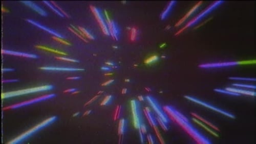 4K abstrakte VHS-Retro-kosmische