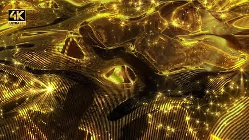 Golden Waves 4K