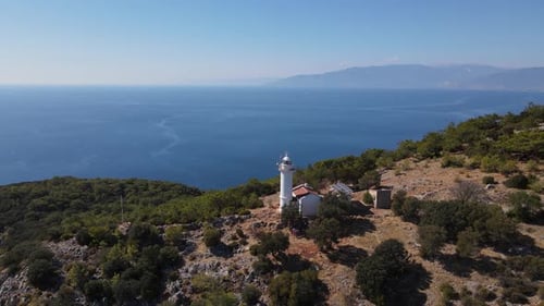 Lighthouse Drone Shot