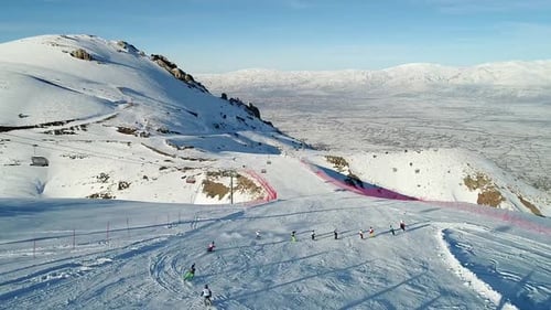 Skiers Are Training