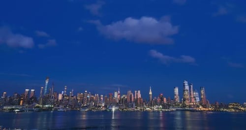 New York City Skyline at Sunset