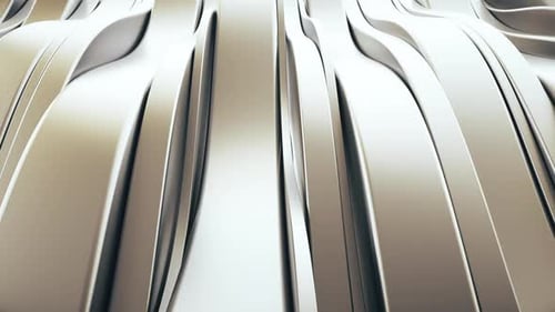 Dynamic Abstract Flowing Metallic Lines Background