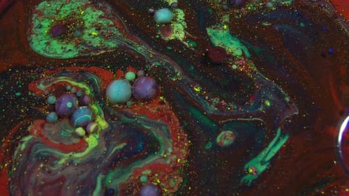 Abstract Colors Design Colorful Texture Background Bubble Exploding