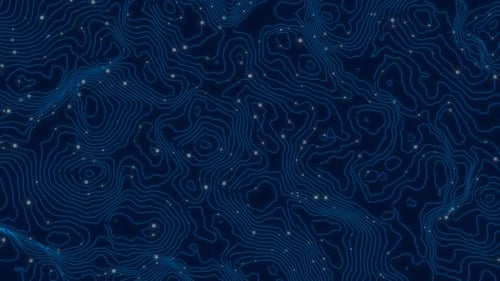 Digital Contour Map 4K 03