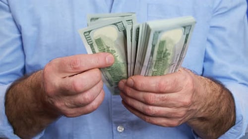 Counting Stacks of US One Hundred Dollar Bills